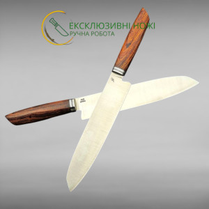 ШЕФ-КУХАР авторський ніж ручної роботи майстра Fomenko Knifes, сталь М398, 62-63 HRC